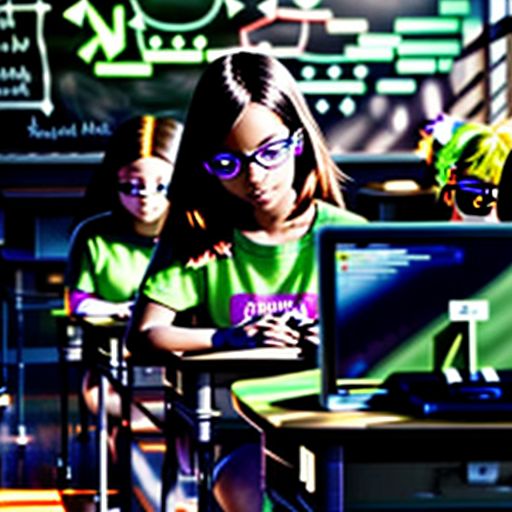 Students Learning Coding in a Classroom